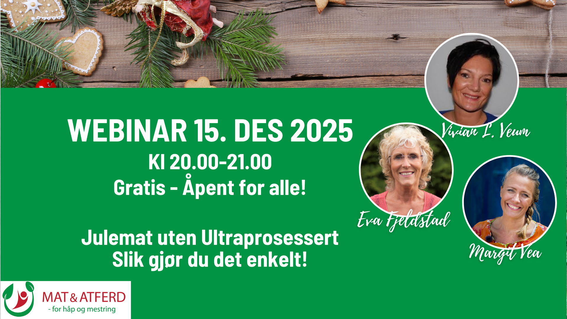 Artikkelbilde til artikkelen Julewebinar 15. des 2025 - Opptak